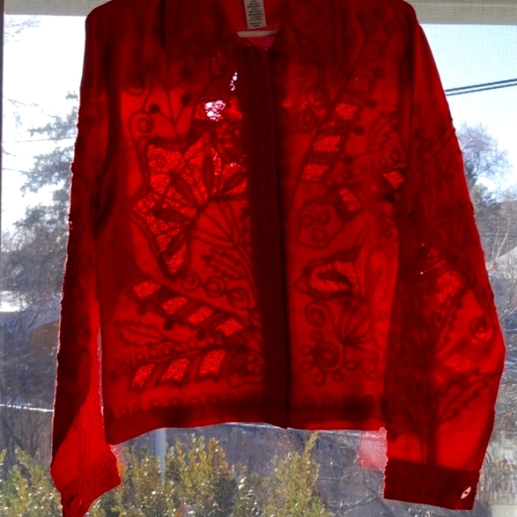 Silk and Lace Jacket - Picture 4 of 4